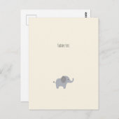 Kleiner Elefant Dankeschön-Karte Postkarte (Vorne/Hinten)