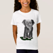 Kleiner Elefant Kids T - Shirt (Vorderseite)