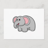 Kleiner Elefant Postkarte (Vorderseite)
