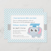 Kleiner Elefant scherzt Einladung (Vorne/Hinten)