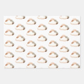 Kleiner Elefant schlafen, Wolken, Sterne Geschenkpapier Set (Vorderseite 2)