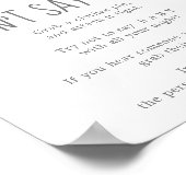 Kleiner Elefantenjunge schlafen kein Baby-Spiel Poster (Ecke)