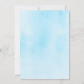 Kleiner Elefantenprinz. Es ist eine Baby-Dusche Einladung (Rückseite)