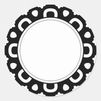 Kleiner, eleganter, einfacher Mandala-Aufkleber Runder Aufkleber