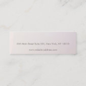 Kleiner, eleganter Studentenvorzeiger Mini Visitenkarte (Rückseite)