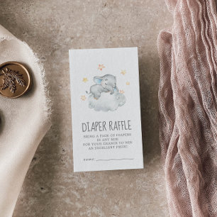 Kleiner Elephant Boy Baby Dusche Windeln Raffel Begleitkarte