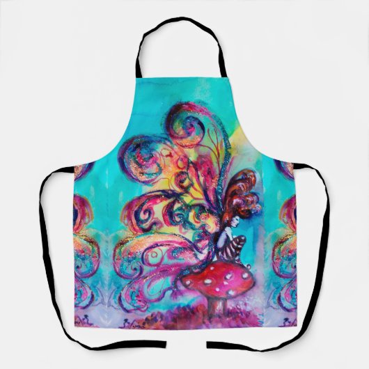 Kleiner Elf der Pilzfantasie Schürze (Vorderseite)