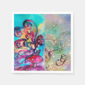 KLEINER ELF DES MUSHROOMMONOGRAMM SERVIETTE (Vorderseite)