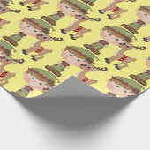 Kleiner Elf-Junge, WeihnachtsPackpapier Geschenkpapier (Ecke)
