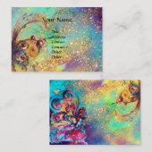 Kleiner Elf Pilze, lila Visitenkarte (Vorne/Hinten)