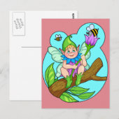 kleiner Elf Postkarte (Vorne/Hinten)