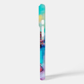 KLEINER ELF VON MUSHÖMEN, rosa, gelbes, funkelndes Case-Mate iPhone Hülle (Rückseite / Links)