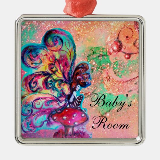 KLEINER ELF VON MUSHÖMMEN TÜR HANGER ORNAMENT AUS METALL (Vorne)