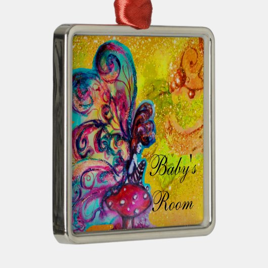 KLEINER ELF VON MUSHÖMMEN TÜR HANGER SILBERNES ORNAMENT (Rechts)