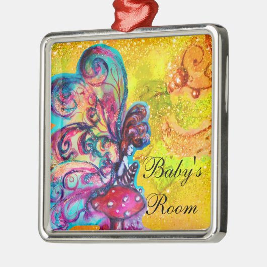 KLEINER ELF VON MUSHÖMMEN TÜR HANGER SILBERNES ORNAMENT (Links)