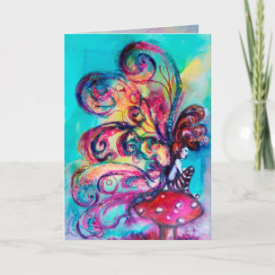 Kleiner Elf von Pilzen Feiertagskarte