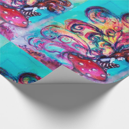 Kleiner Elf von Pilzen Geschenkpapier (Ecke)