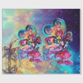 Kleiner Elf von Pilzen - MAGIC BUTTERFLY PFLANZE Geschenkpapier (Flach)