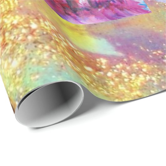 Kleiner Elf von Pilzen - MAGIC BUTTERFLY PFLANZE Geschenkpapier (Rolleneckpunkt)