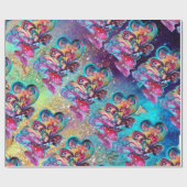 Kleiner Elf von Pilzen - MAGIC BUTTERFLY PFLANZE Geschenkpapier (Flach)