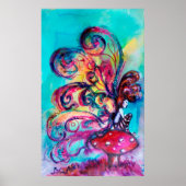 Kleiner Elf von Pilzen Poster (Vorne)