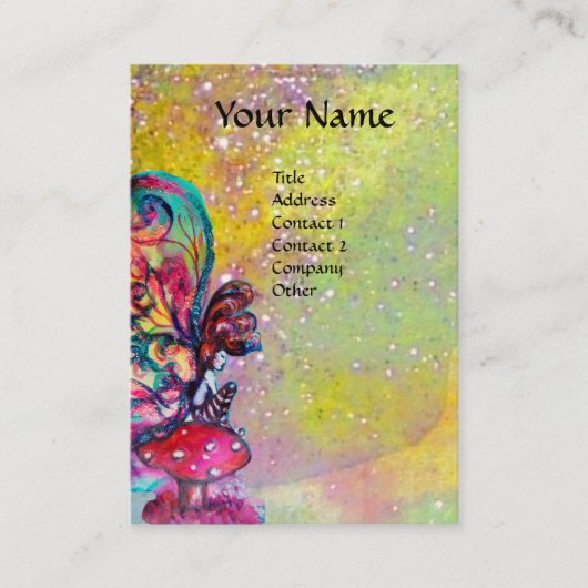 Kleiner Elf von Pilzen Visitenkarte (Vorderseite)