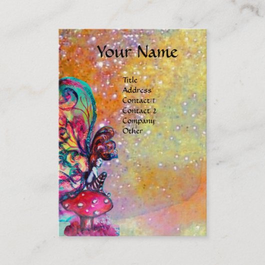 Kleiner Elf von Pilzen Visitenkarte (Vorderseite)