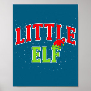 Kleiner Elf Weihnachten Familie Matching-Gruppe Xm Poster