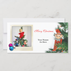 Kleiner Elf Weihnachten mit Ornamenten