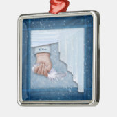 Kleiner Engel (anpassbar) Silbernes Ornament (Links)