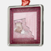 Kleiner Engel (anpassbar) Silbernes Ornament (Links)