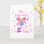 Kleiner Engel Geburtstag T - Shirt und Geschenke Karte (Gelbe Blume)