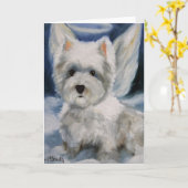 kleiner Engel Karte (Gelbe Blume)