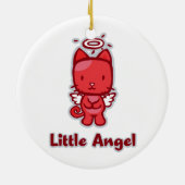 Kleiner Engel.. Kleine Teufel-Ornamente Keramikornament (Hinten)