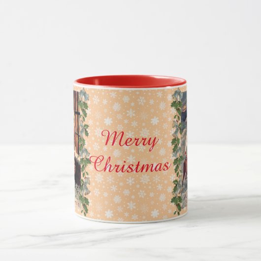 Kleiner Engel mit Hirsch Tasse (Zentrum)