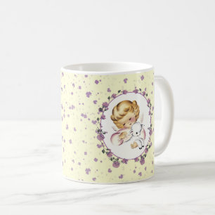 Kleiner Engel mit Lamm-Ostergeschenk Kaffeetasse