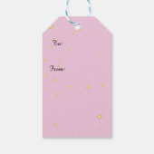 Kleiner Engel mit Teddy Bear Afrocentric Christmas Geschenkanhänger (Rückseite)