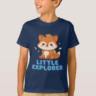 Kleiner Entdecker Süßer Fuchs mit Rucksack und Müt T-Shirt