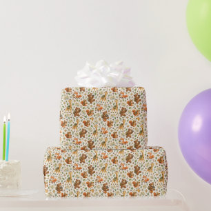Kleiner Entdecker Tier-Abenteuer-Muster Geschenkpapier