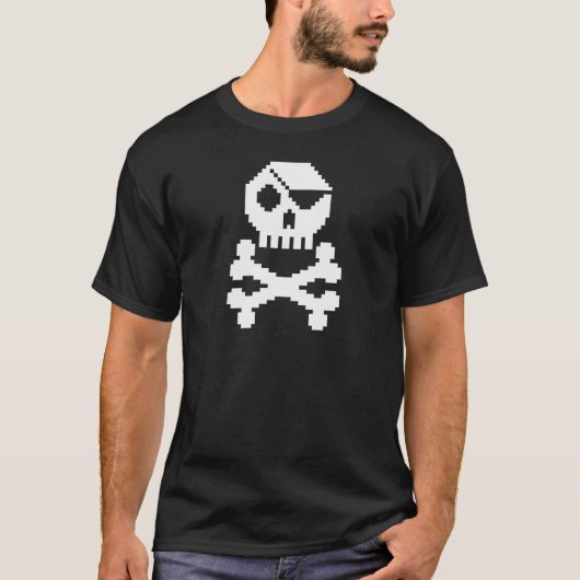 Kleiner Entwurf Digital-Piraten T-Shirt (Vorderseite)