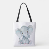 Kleiner Erdnuss-Elefant  Tasche (Rückseite)