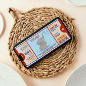 Kleiner Erdnusselefant Ticket Couples Kinderdusche Einladung