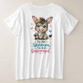 Kleiner Esel Große Größe T-Shirt (Design Rückseite)