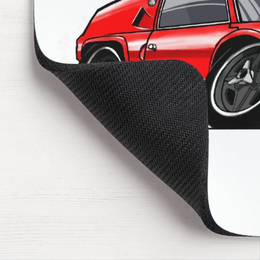 Kleiner Europa 47GT (rot) Mousepad (Ecke)