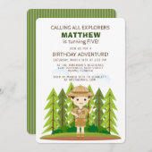 Kleiner Explorer Einladung (Vorne/Hinten)