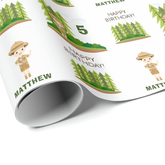 Kleiner Explorer Geschenkpapier (Rolleneckpunkt)