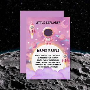 Kleiner Explorer Moderne Lila Babydusche Begleitkarte