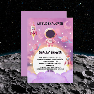 Kleiner Explorer Moderne Lila Babydusche Begleitkarte