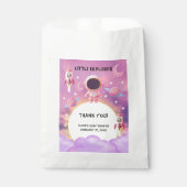 Kleiner Explorer Moderne Lila Babydusche Geschenktütchen (Vorderseite)