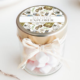 Kleiner Explorer-neutraler Gefallen Runder Aufkleber